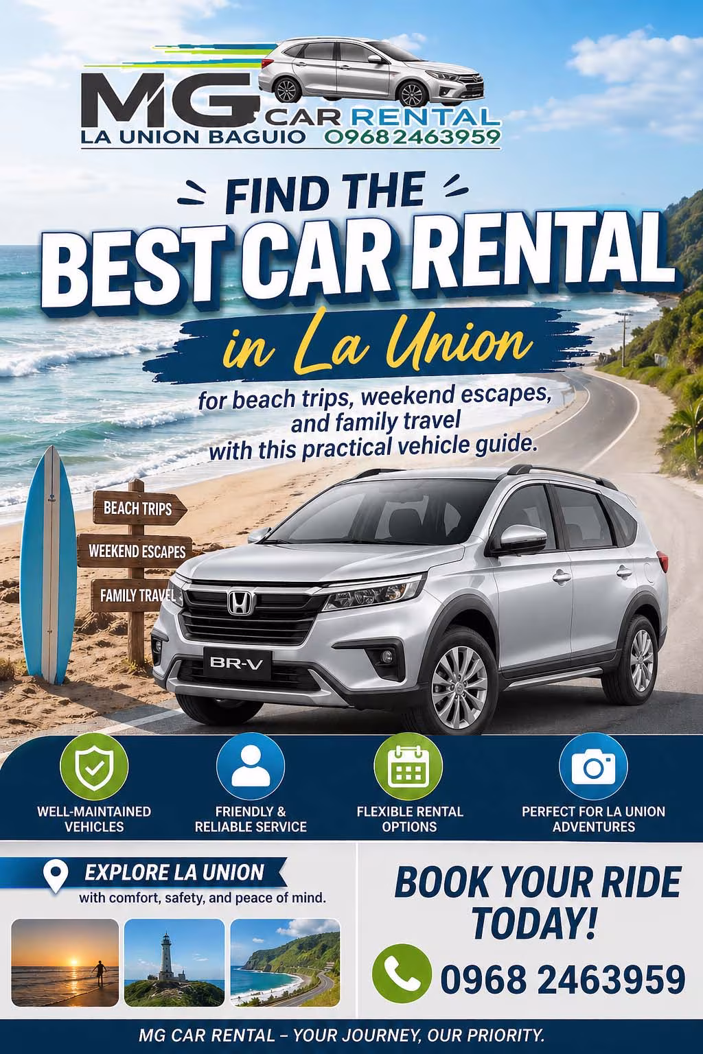 Best Car Rental in La Union for Beach Trips, Family Travel, and Weekend Getaways